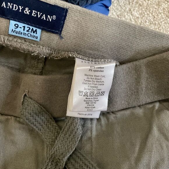 Andy and Evan infant boys 2pc Hooded Puffer Vest Shirt and Pants set 9-12M - Picture 10 of 16